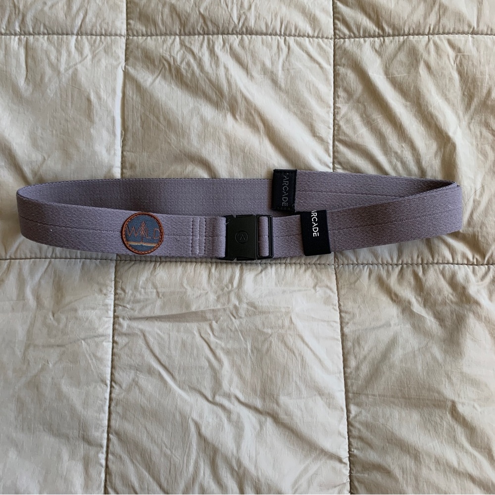 Lavender Arcade snap belt with Wild patch